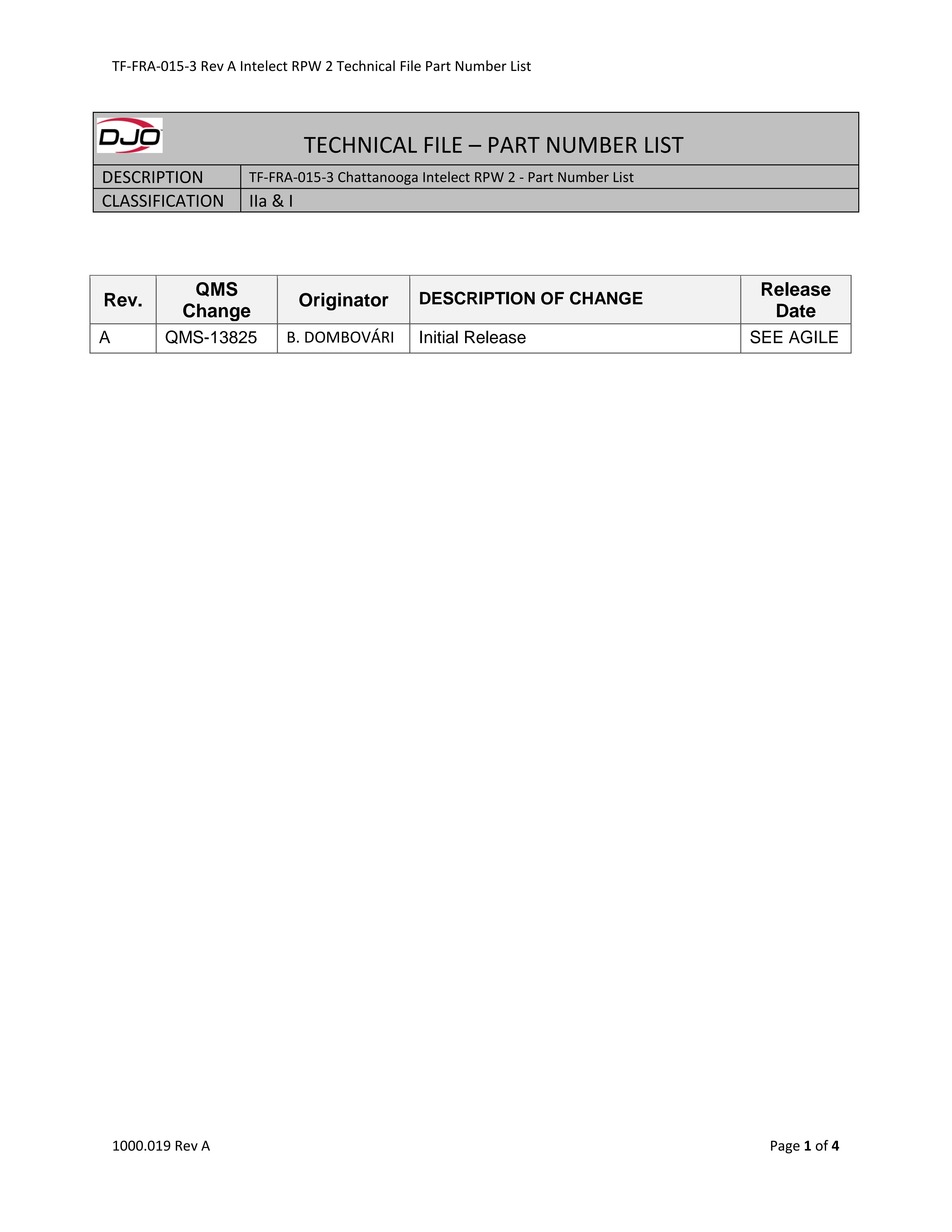 TF-FRA-015-3 Rev A Intelect RPW 2 Technical File Part Number List_RevA.pdf