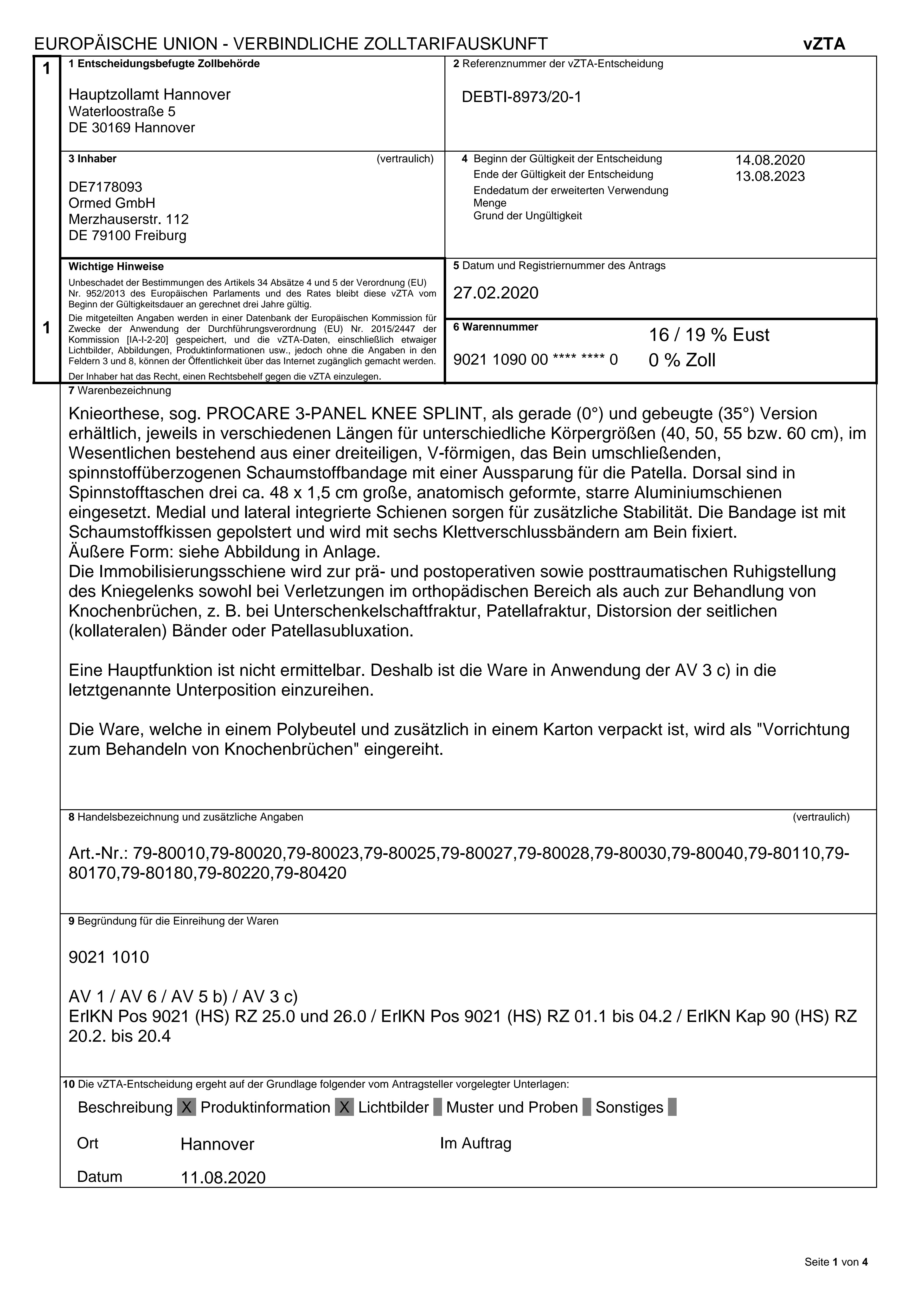 DEBTI-8973-20-1 Procare 3-Panel Knee Splint 79-800x 79-801x 79-802x 79-804x 90211090000.pdf