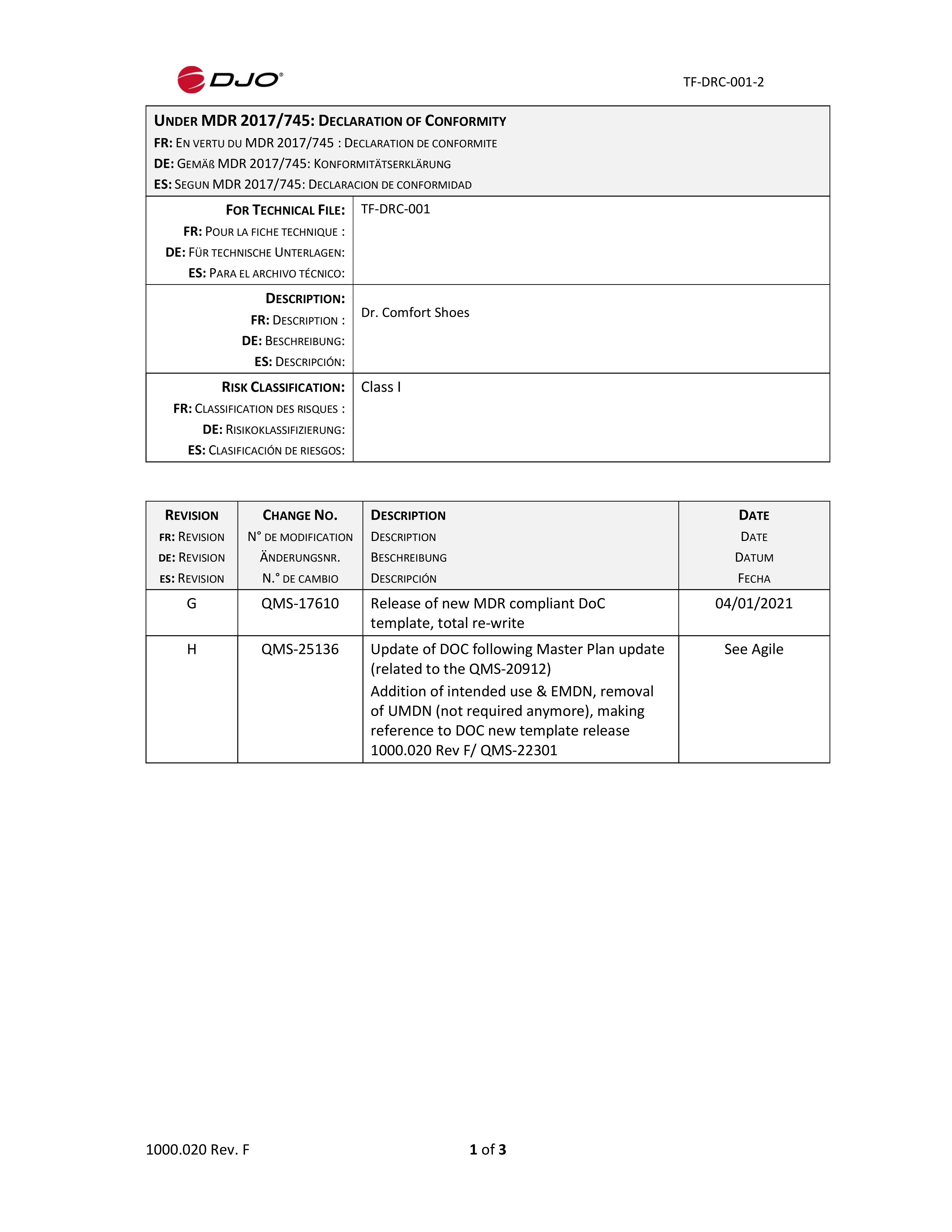 TF-DRC-001-2 Rev H Dr. Comfort Shoes DoC..pdf