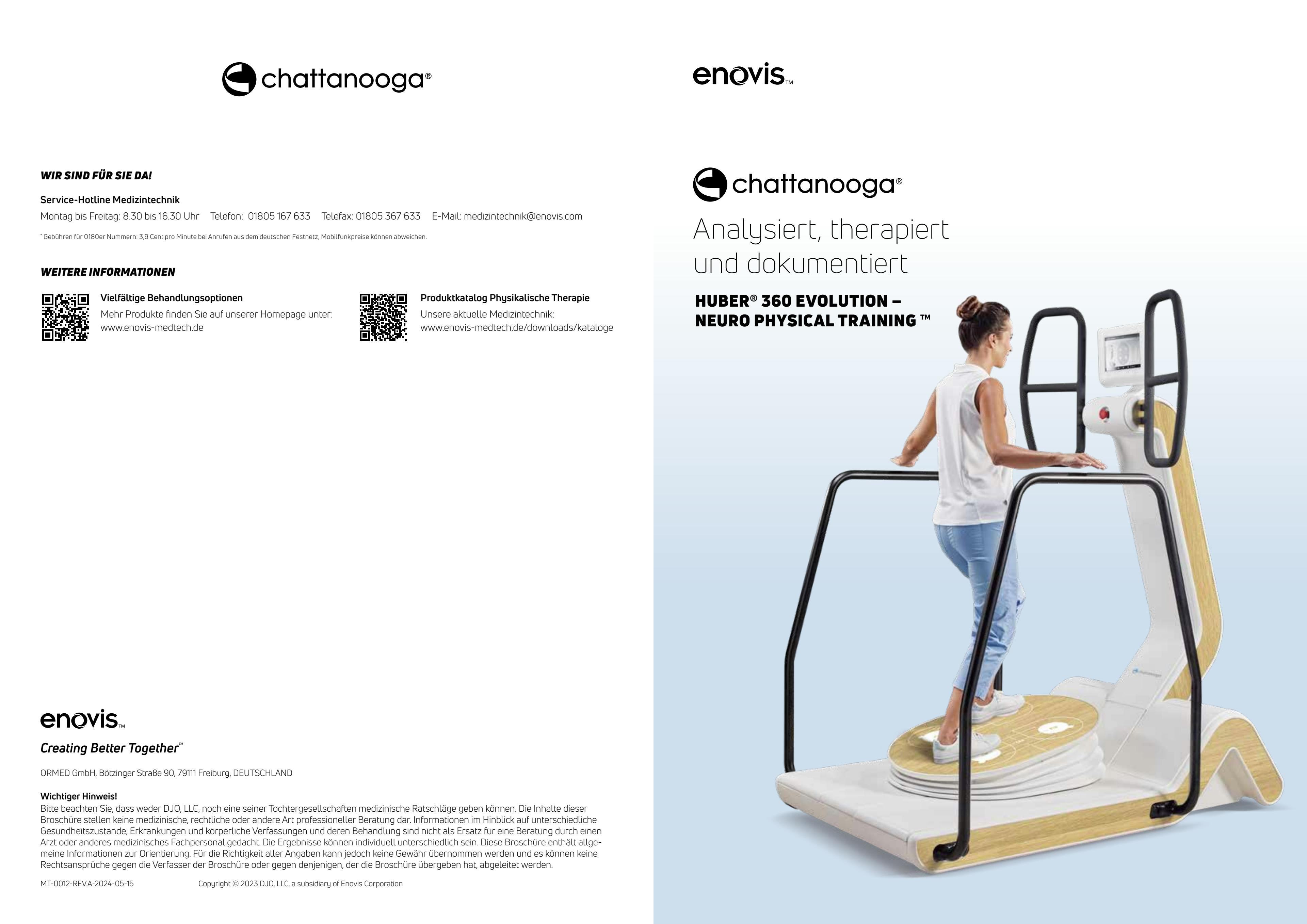 Produktinformation CHATTANOOGA® HUBER® 360 Evolution MT-0012-REV.A-2024-05-15.pdf