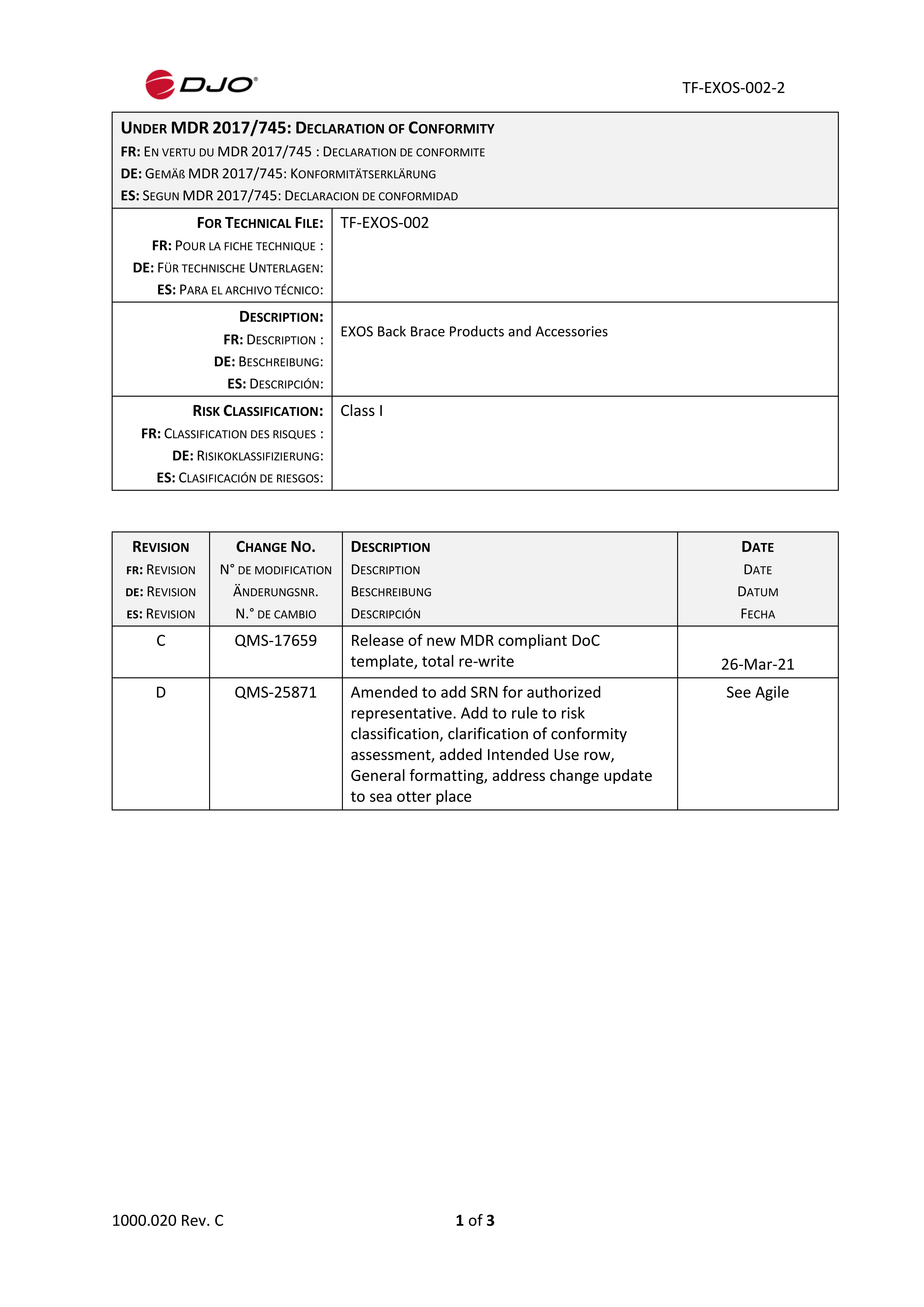 TF-EXOS-002-2 EXOS Back Brace Products DoC Rev D.pdf